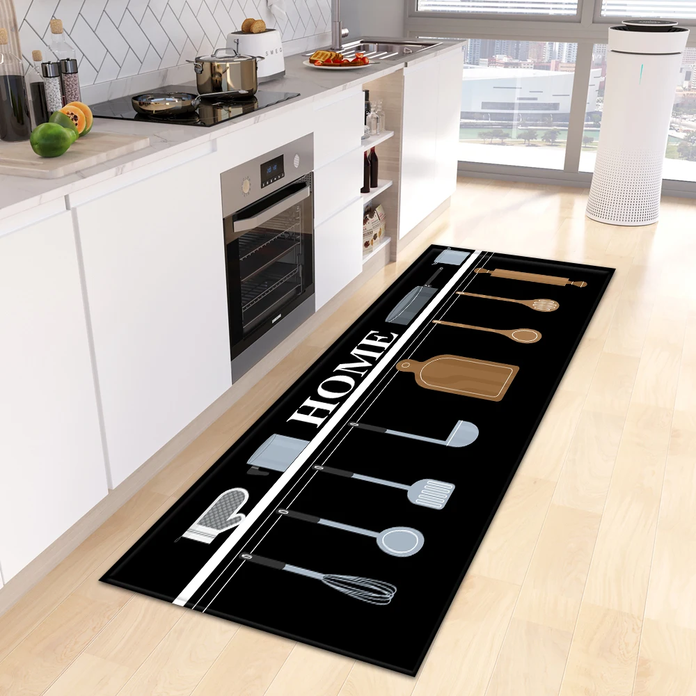 Kitchen Rug Entrance Doormat House Living Room Balcony Decor Carpet Bathroom Hallway Door Bedroom Floor Non-Slip Foot Mat Custom