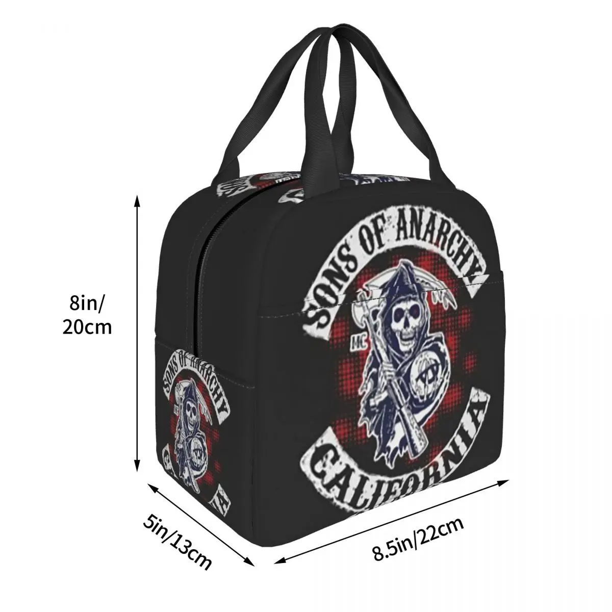 SOA Sons Of Anarchy Lunch Bags Insulated Bento Box Waterproof Lunch Tote Resuable Picnic Bags for Woman Student Office