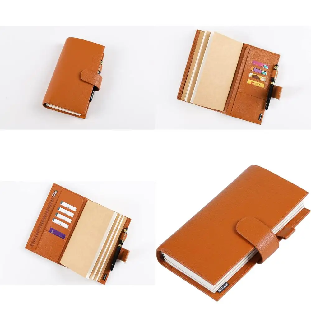 

Обложка для ноутбука Enhanced Traveler с задним карманом — стандартная, гальково-оранжевая