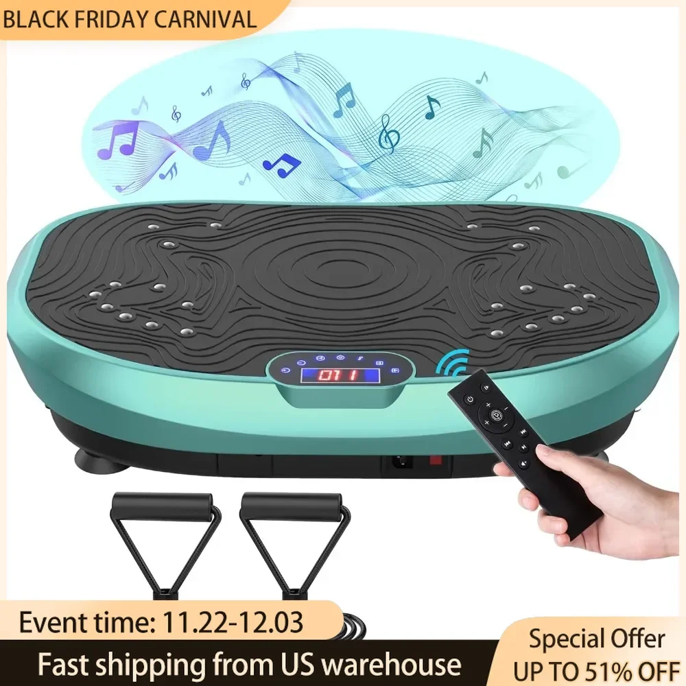 Vibration Plate Exercise Machine Whole Body Workout Portable Mini Vibrate Fitness Platform Lymphatic Drainage Machine for Weight