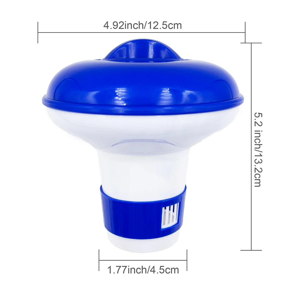 Floating Swimming Pool Chemical Floater Chlorine Bromine Tablets Floating Dispenser Applicator Swimming Spa Hot Tub Supplies