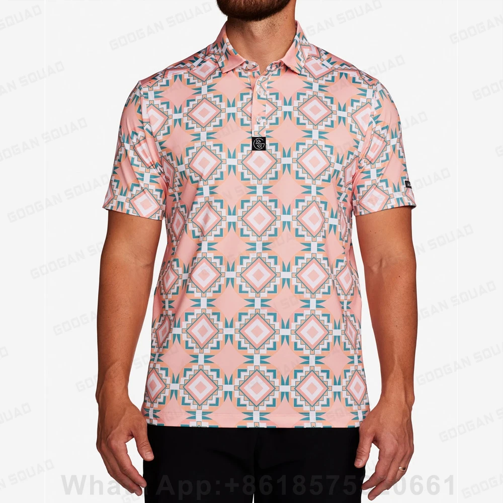 Polo de Golf de manga corta para hombre, ropa de marca de calidad de verano