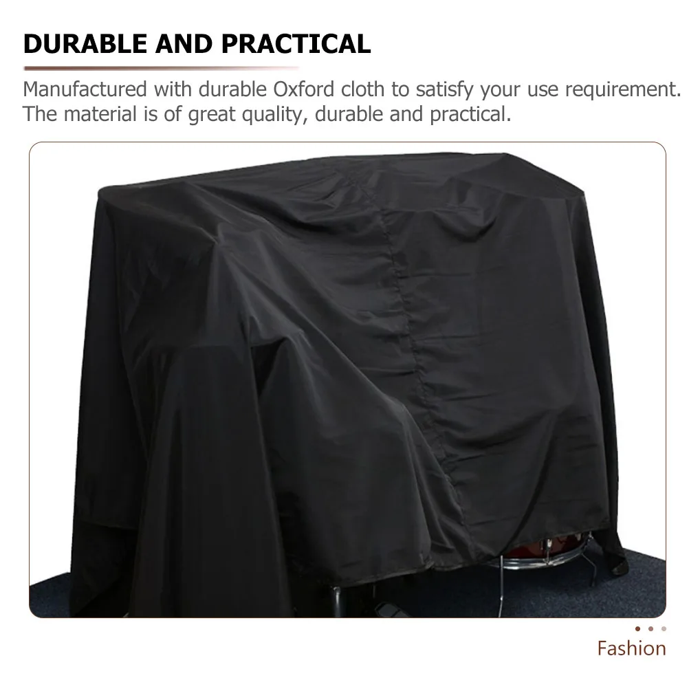 

Dust-proof Drum Set Cover Oxford Cloth Silver Coated Protector Supple Material Long Life Decorative Accessories