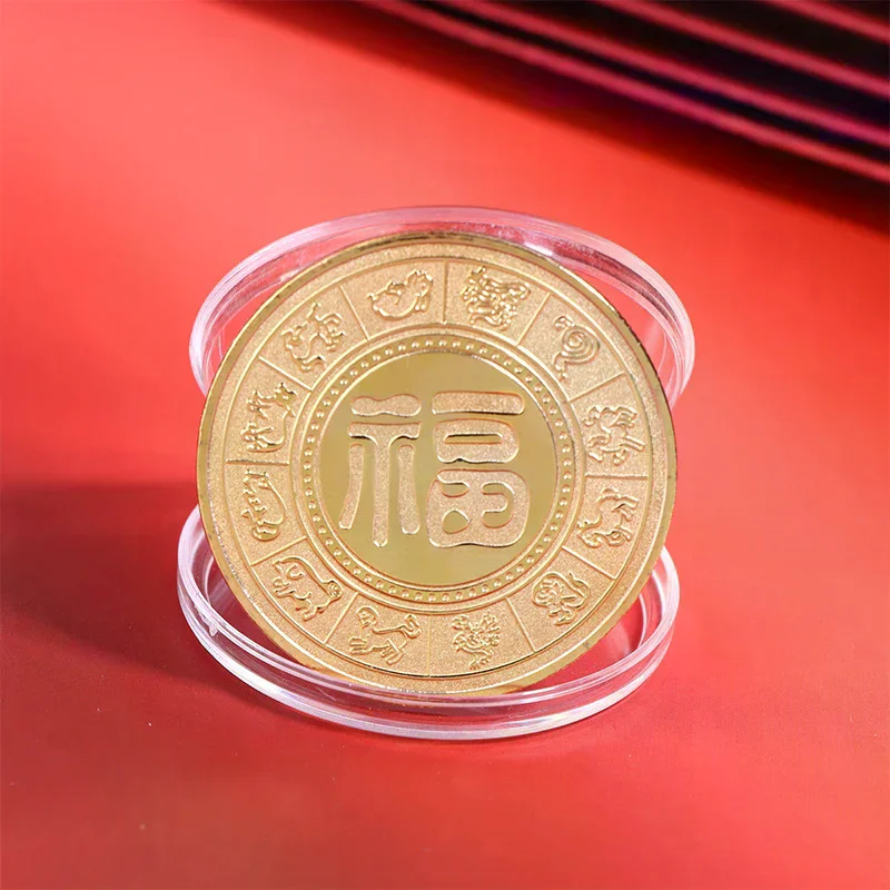 1 قطعة الصينية 2026 سنة الحصان عملات محظوظ الحيوان الحصان تحصيل عملات 45 مللي متر الحديد جمع السنة الجديدة تذكارية عملة #4