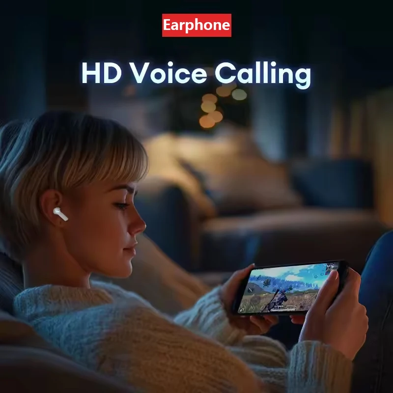 Fones de Ouvido Sem Fio Lenovo XT53 Bluetooth 5.3 para Jogos com Baixa Latência, Modo Duplo, Música, Esportivos, Intra-auriculares com Microfone, Novos Presentes