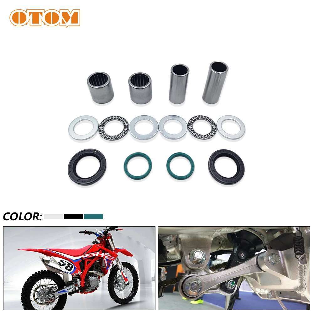 OTOM Motorcycle Bearing Sleeves Suspension Rear Swing ARM Fork Bushing Bearing Oil Seal For SHR BSE KAYO K6 Nissan TITAN GUIZUN