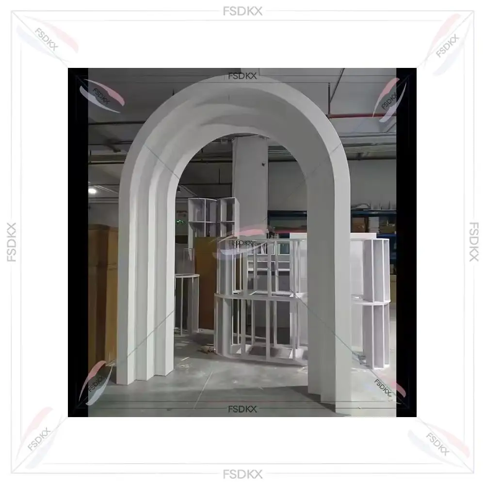 

Luxury White PVC Acrylic Wall Backdrop Wedding Backdrop From China Supplier