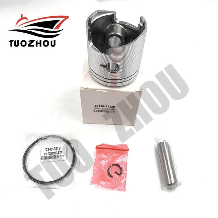 12110-93120 Piston Kit Std With Rings Replace for Suzuki Outboard Engine 9.9HP 15HP DT9.9 DT15 12110-93120-000 12110-93900