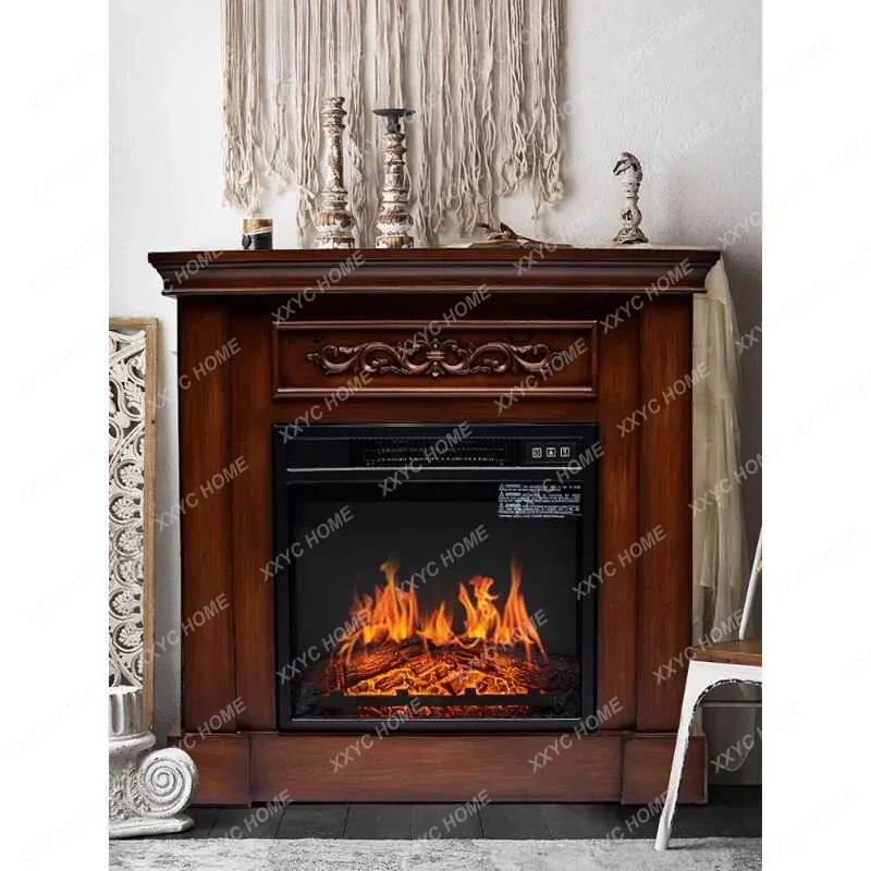 AAXL Porch Fireplace Cabinet European Villa Living Room Atomizing Decorative Fireplace Household