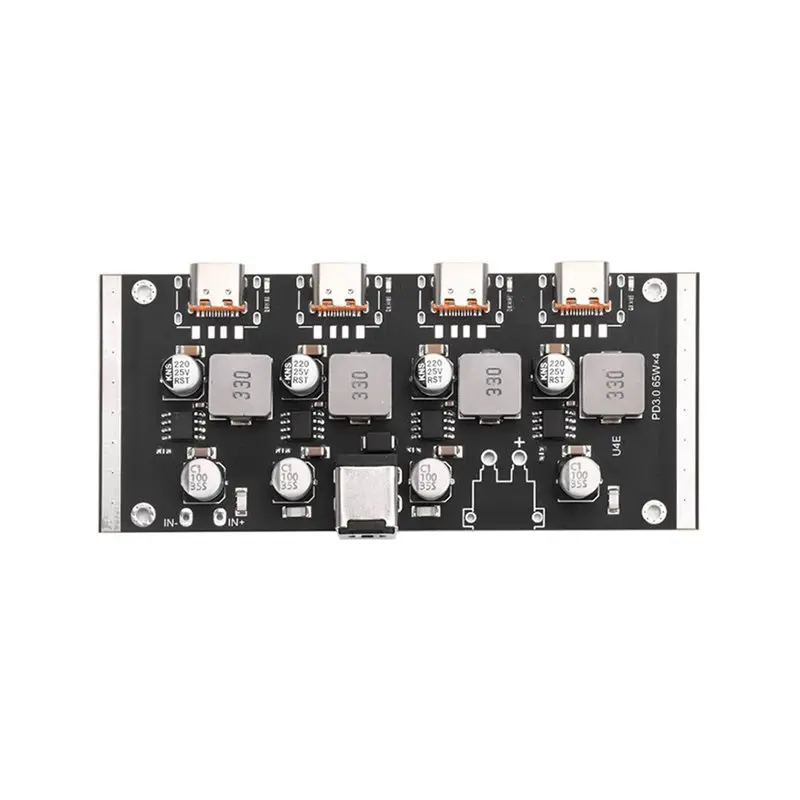 【SURPISE】Type-C Circuit Board 65W PD Fast Charging Module 4-Way Support PD3.0/2.0 QC3.0/2.0 AFC Over-Current Protection