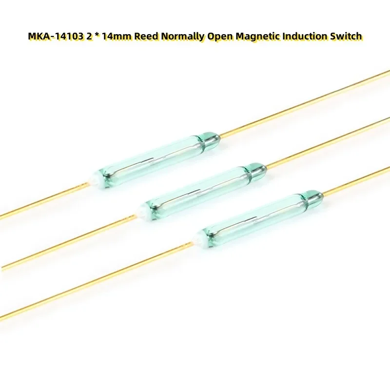 10PCS MKA-14103 2 * 14mm Reed Normally Open Magnetic Induction Switch