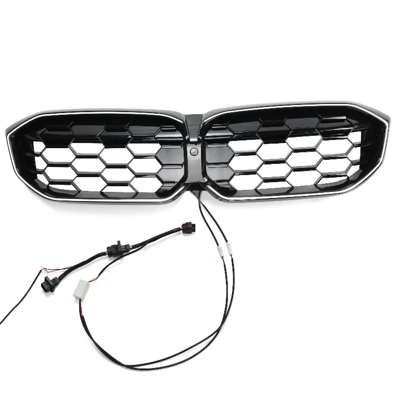 2023 For 3 Series G20 G28 Front Center Mesh Grill Gloss Black Abs Style Car Bumper Refit Accessories