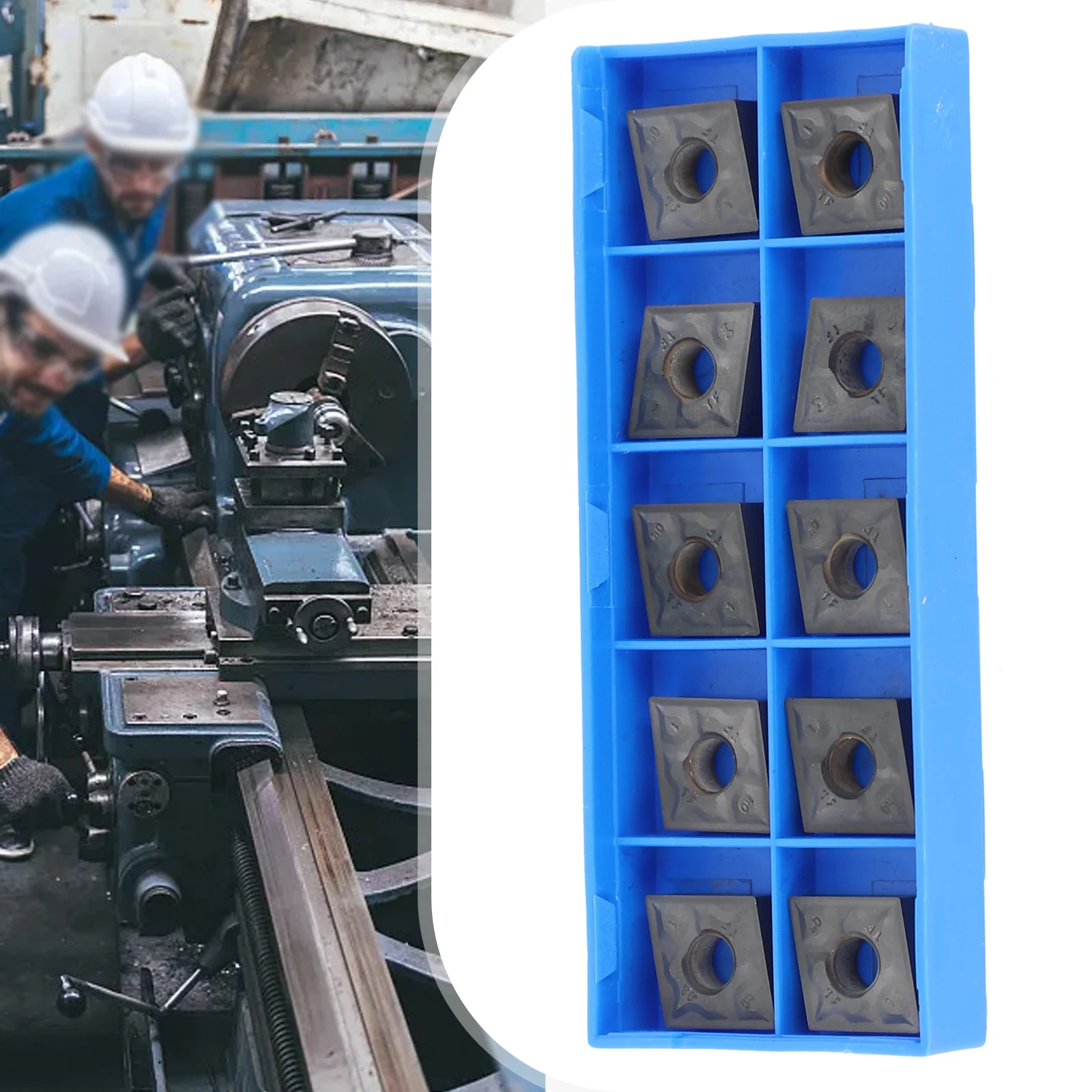 

CNMG120404 TF IC907 Carbide Inserts for Lathe Turning and Grinding Enjoy Faster Speeds and Better Results (10 Pcs)