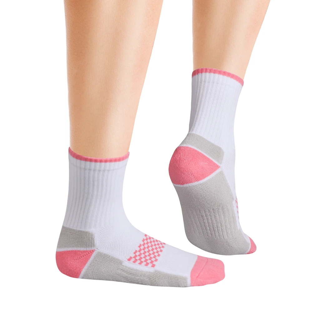 YUEDGE Women's Crew Socks Casual Socks For Women, Moisture Wicking Cushioned Gym Golf Tennis Training Athletic Socks, 5 Pairs image 6