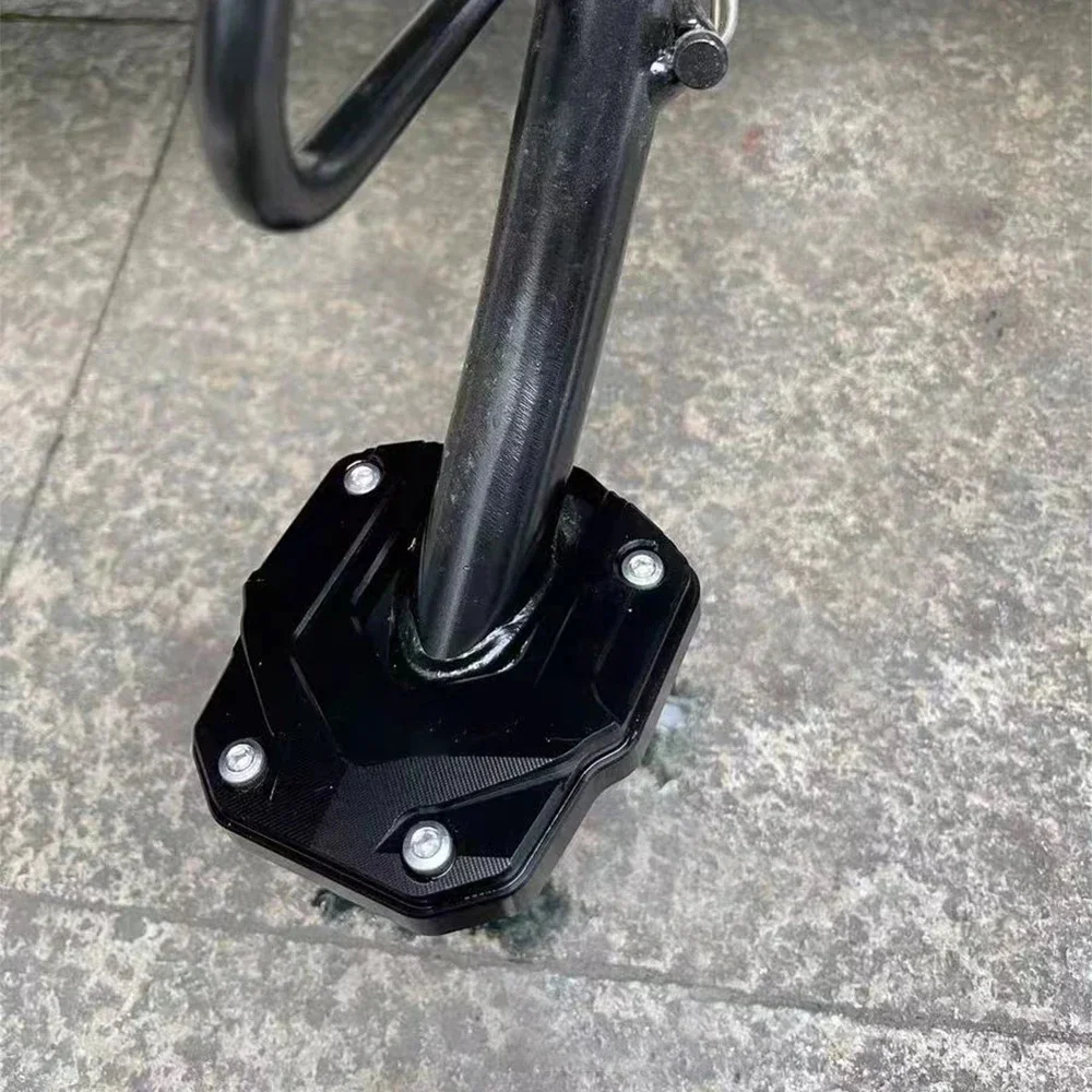 ل BMW C400X C400 X C 400X2019-2021 2022 2023 CNC دراجة نارية مسنده القدم المكبر الجانب تمديد وسادة حامل دعم لوحة