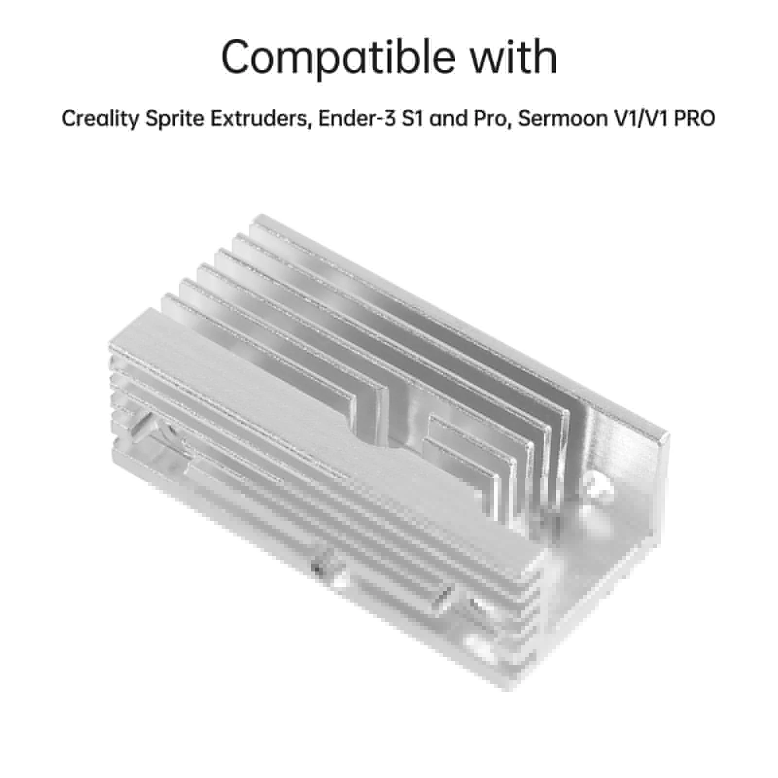 

Aluminum Cooling Block Compatible Easy To Install For Creality Sprite Extruder Ender S1/S1 PRO Vermoon V1/V1 PRO 3D Printers