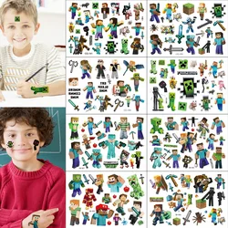 Nieuwe Tattoo Stickers Spel Thema Waterdicht Originele Cartoon Stickers Verjaardagsfeest Benodigdheden Kinderen En Jongens Geschenken