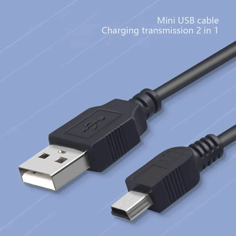 1/2/3/4/5/6Pcs Mini USB Cable Male To Mini-B 5pin Male Fast Data Charge Cable Controller