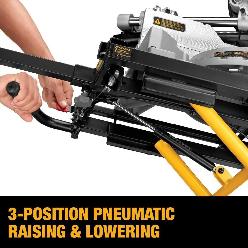 Miter Saw Stand With Wheels (DWX726), Yellow image 4