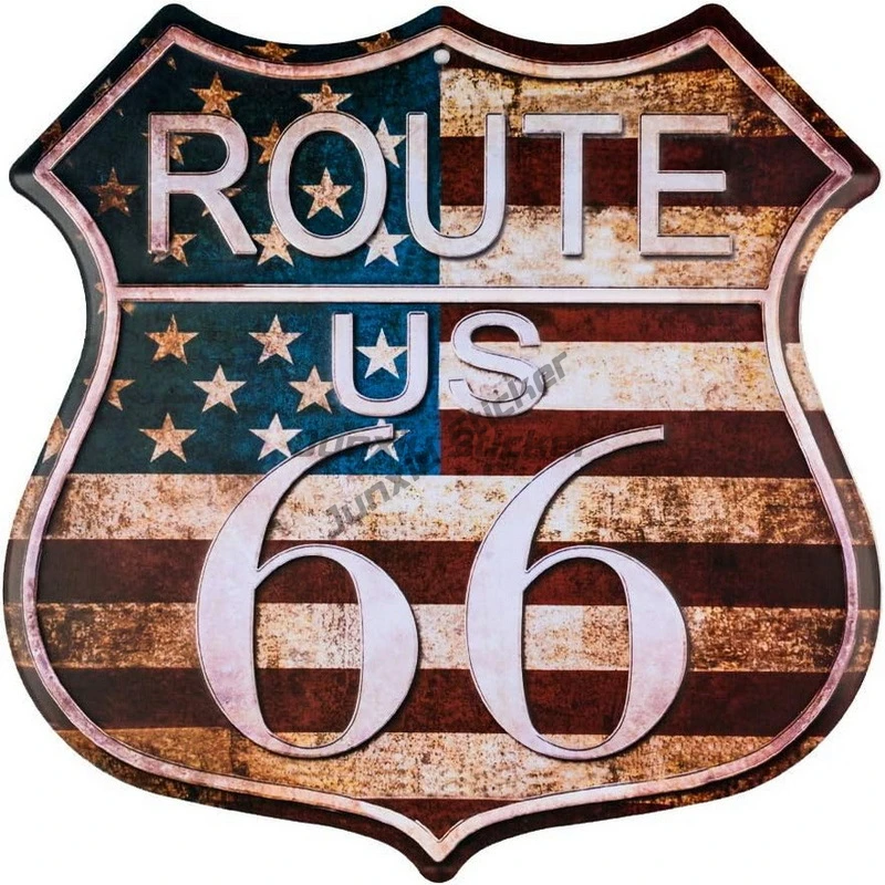 Route 66 OKLAHOMA 66 Decal Car Windshield Decoration Sticker Pvc Figure Personalized Waterproof Decals