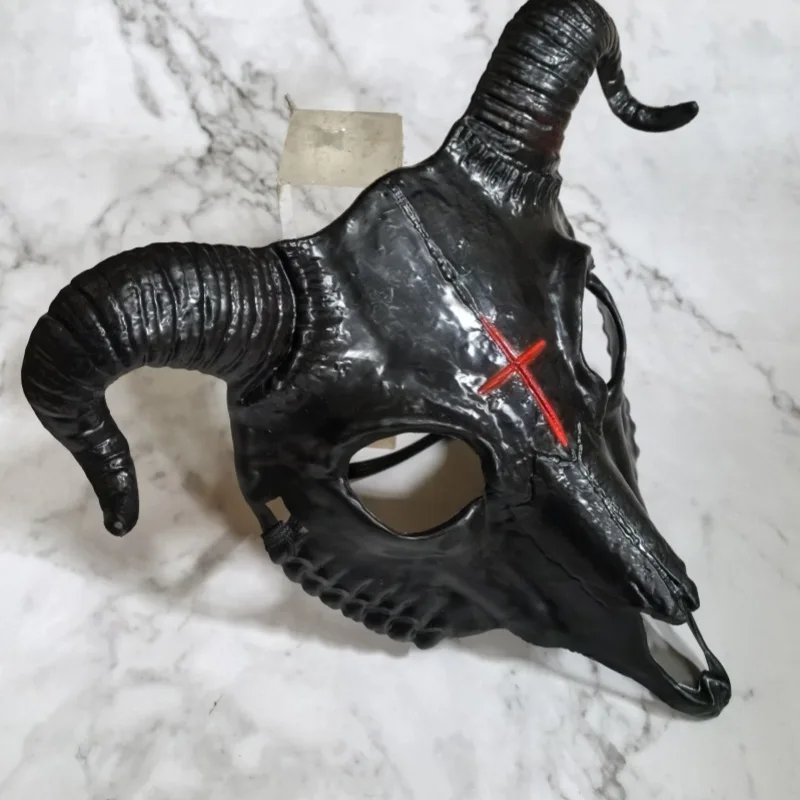 Halloween Goat Mask, Sheep Bone Skeleton Mask, Costume Party, Animal Mask Cosplay Mask