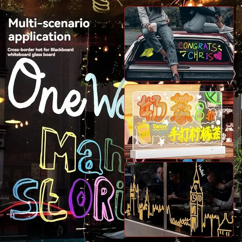 16 لونًا من أقلام الطباشير السائلة - أقلام صانع الطباشير القابلة للغسل والرطبة للسبورة البيضاء لمبة إضاءة نافذة زجاجية جرافيتي Ar #5