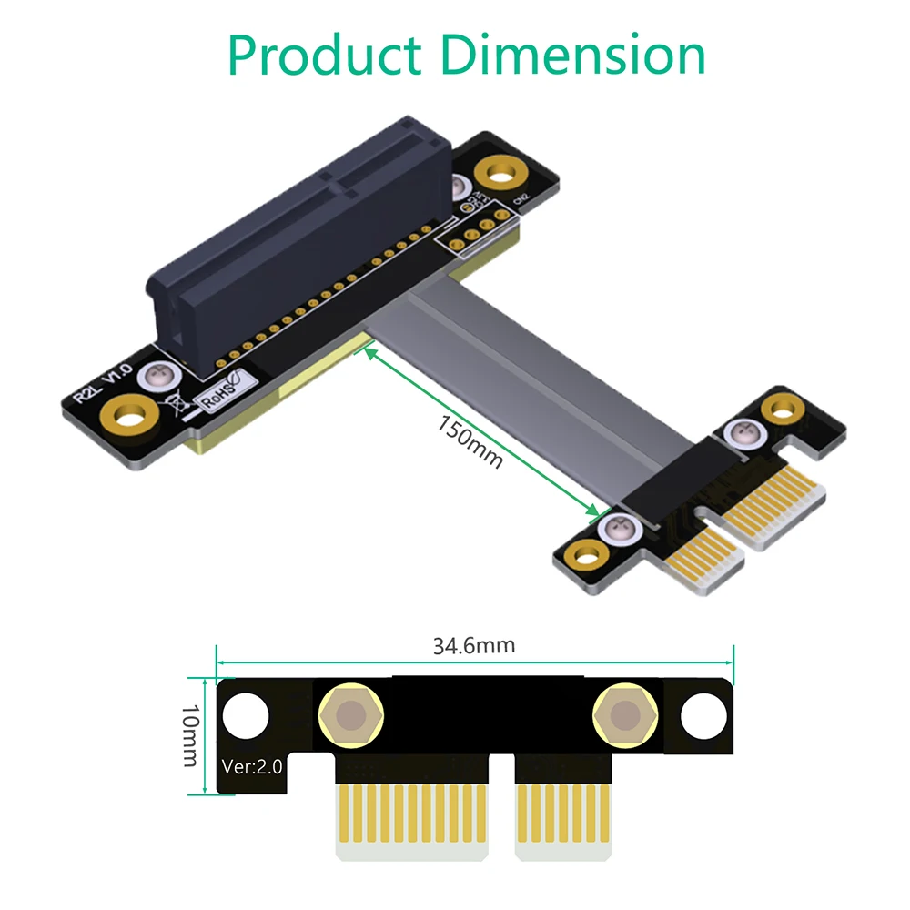 PCI Express PCI E 1X до 4X подъемная карта, графическая карта, порт, адаптер, лента, кабельный удлинитель PCIE, подъемник PCI-E, гибкий кабель