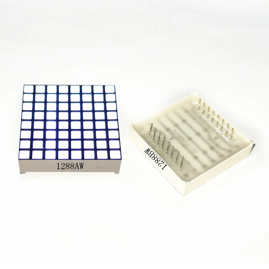 31.7x31.7x8MM Diameter 3x3MM Grid 8x8 White Light Dot Matrix Module KYX-1288AW/BW Dot LED Digital Display Common Anode Cathode