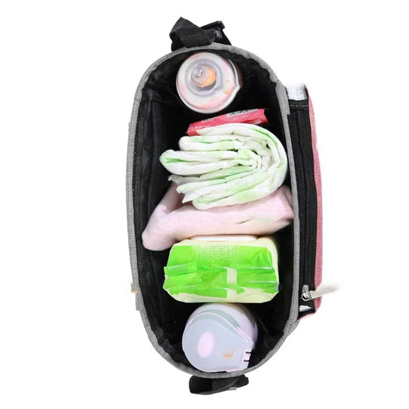 Baby Carriage Hanging Bag Storage Bag Bag Trolley Hanging Bag Feeding Bottle Large Capacity Portable,B