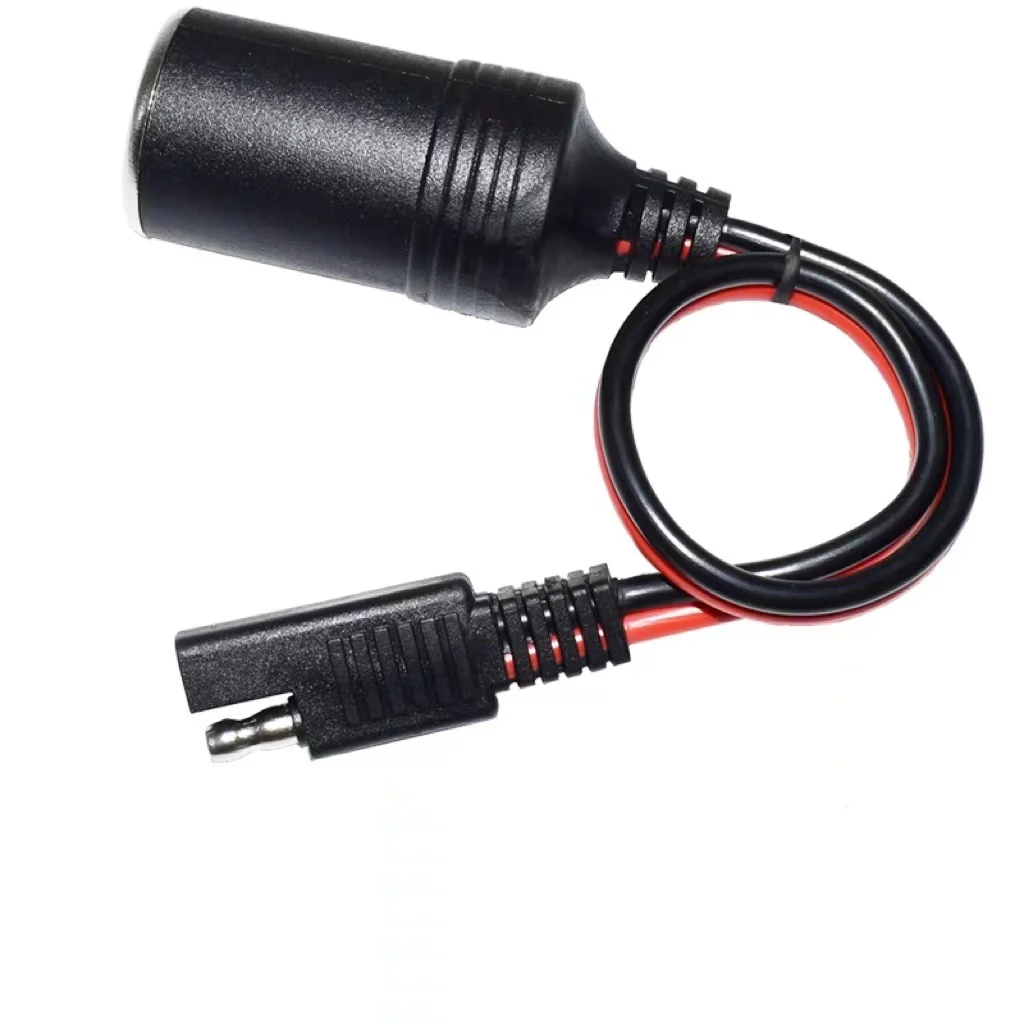 Extension Cable Female Cigarette Lighter Socket to Sae with Sae 2 Pin Quick Release Disconnect Connector Plug