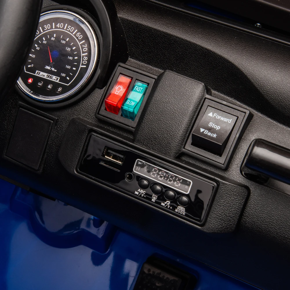 24V deux places enfants montent sur camion voiture avec contrôle des parents lumières LED deux ceintures de sécurité indépendantes adaptées aux enfants tout-terrain âgés de 3 ans et plus