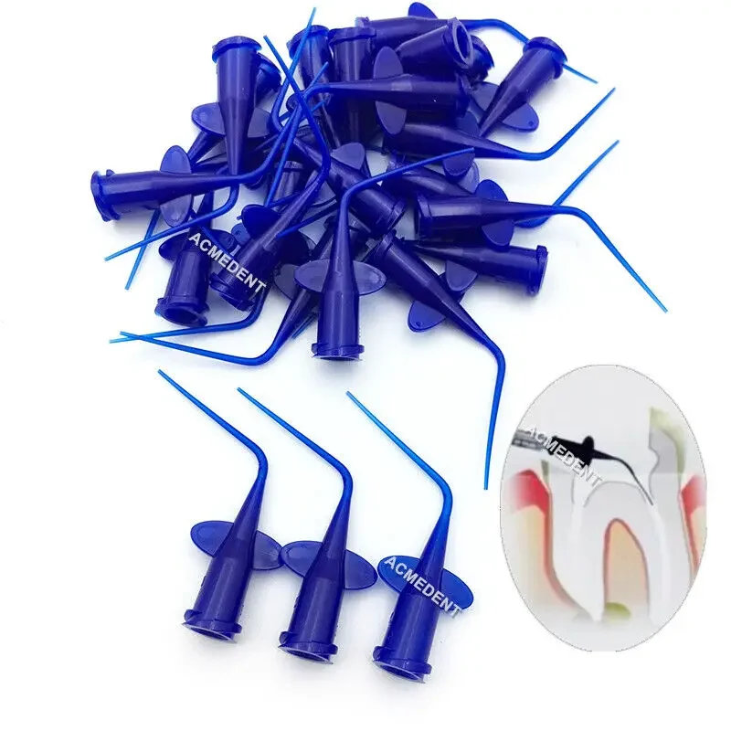 

Blue Dental Endo Irrigation Needles Injection Syringe Tips Endodontic Material Dispensing Applicator Delivery Tip Disposable