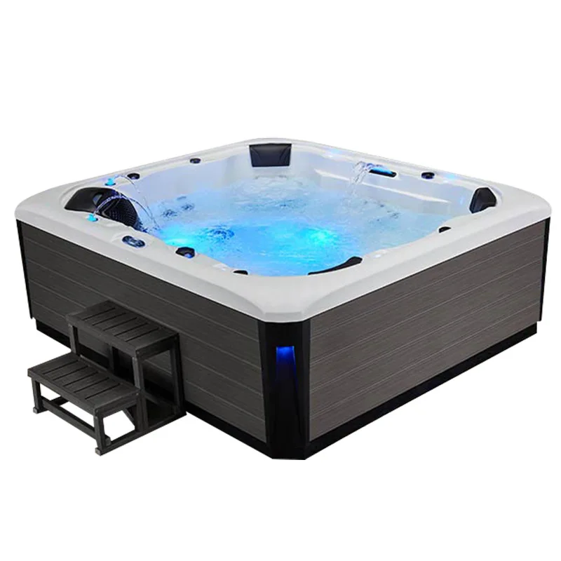 Outdoor villa, surfing jacuzzi, smart hotel, hot spring homestay, outdoor constant temperature acrylic pool