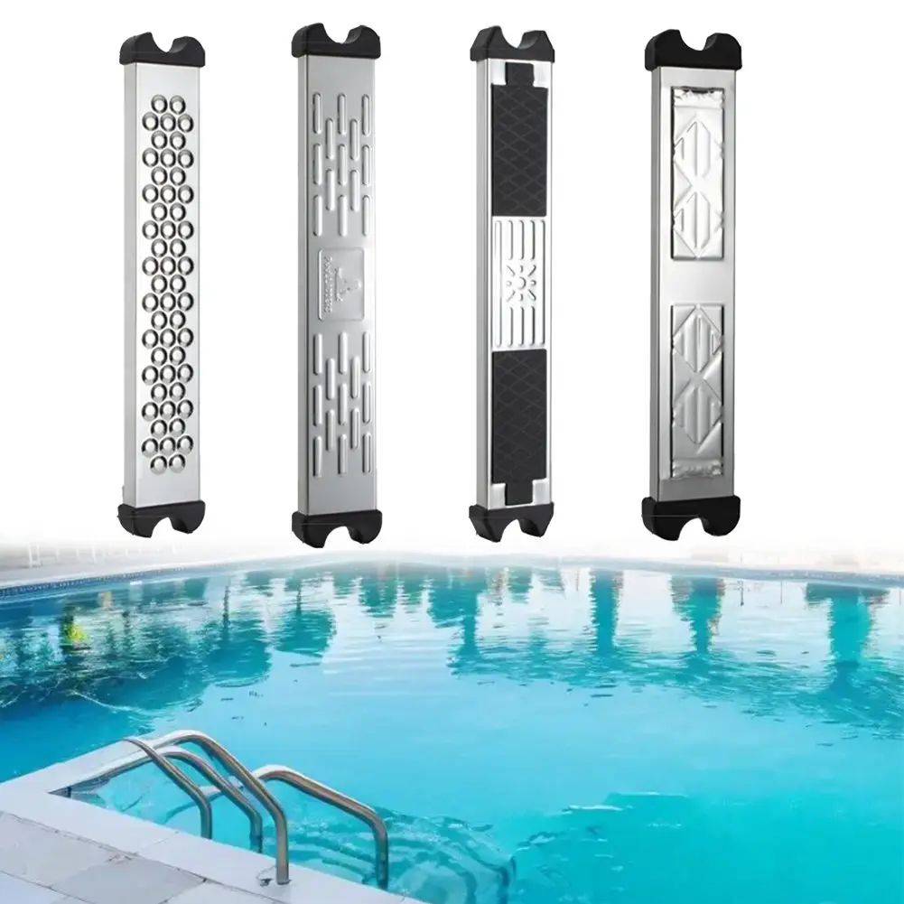 

Easy Install Pool Ladder Step Stainless Steel Step Outdoor Pool Step Non-Slip Ladder Steps Modern Aesthetic Look Outdoor Use