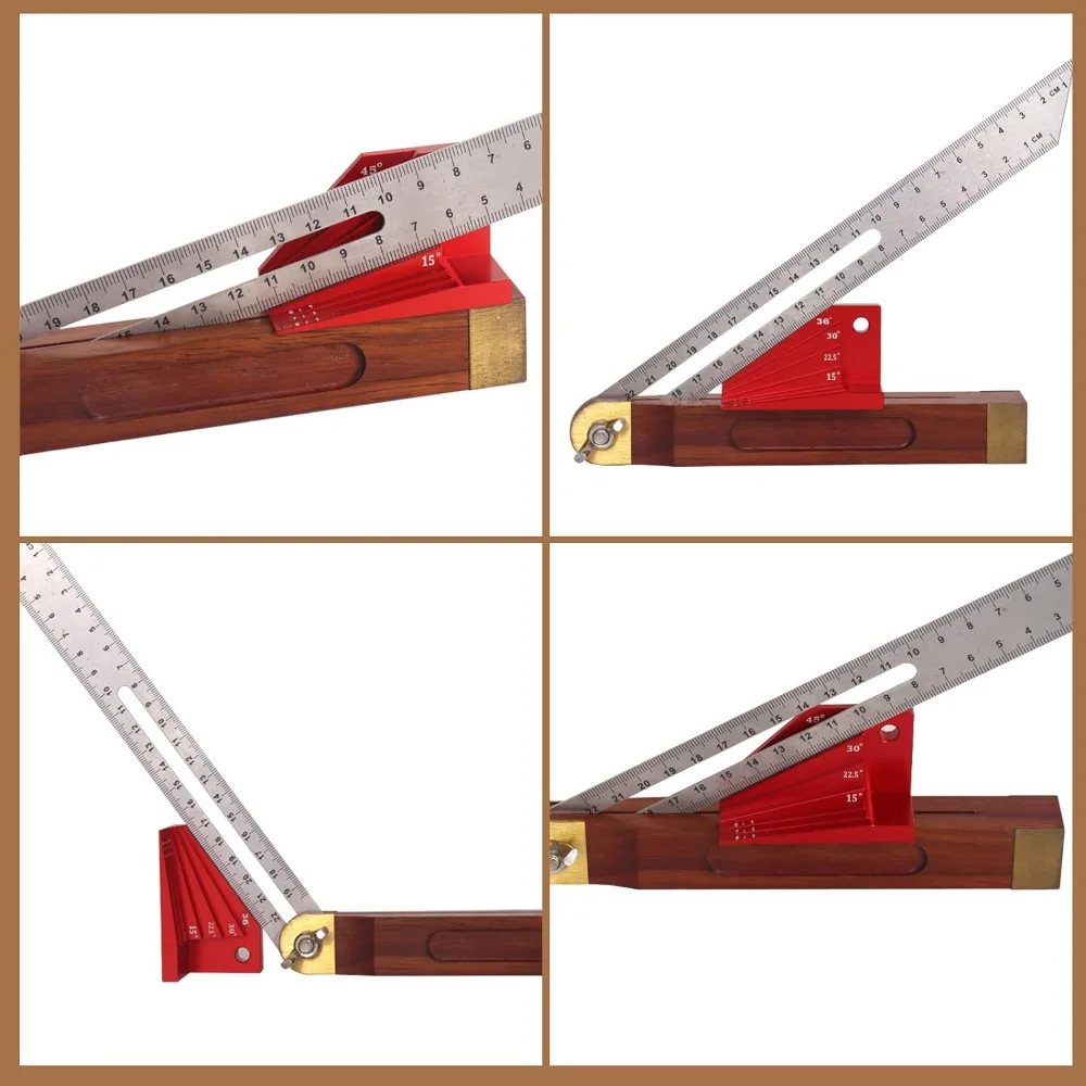 Bevel Block Gauge Woodworking Protractor Setup Blocks Height Set Aluminum Alloy for Protractor DIY Measuring Tools