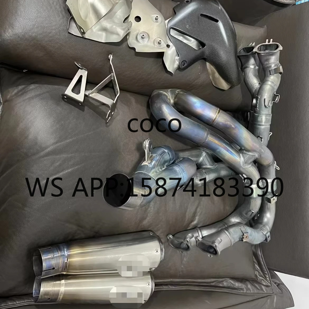 Ducati V4 V4S Titanium Exhaust System, New Full System Motorcycle Performance Muffler Kit