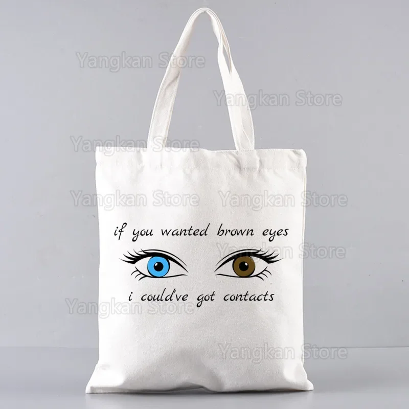 

Sabrina Carpenter Short N' Sweet Women Handbags Canvas Tote Shopping Bags Reusable Shopping Bag Eco Foldable 2026