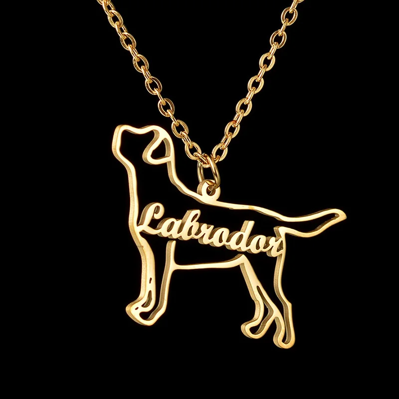 Cute Custom Name Necklace Adorable Dog Cat Shape Names Chains For Boy Girls Birthday Gift Lovely Jewelry Variety Pendant Choker