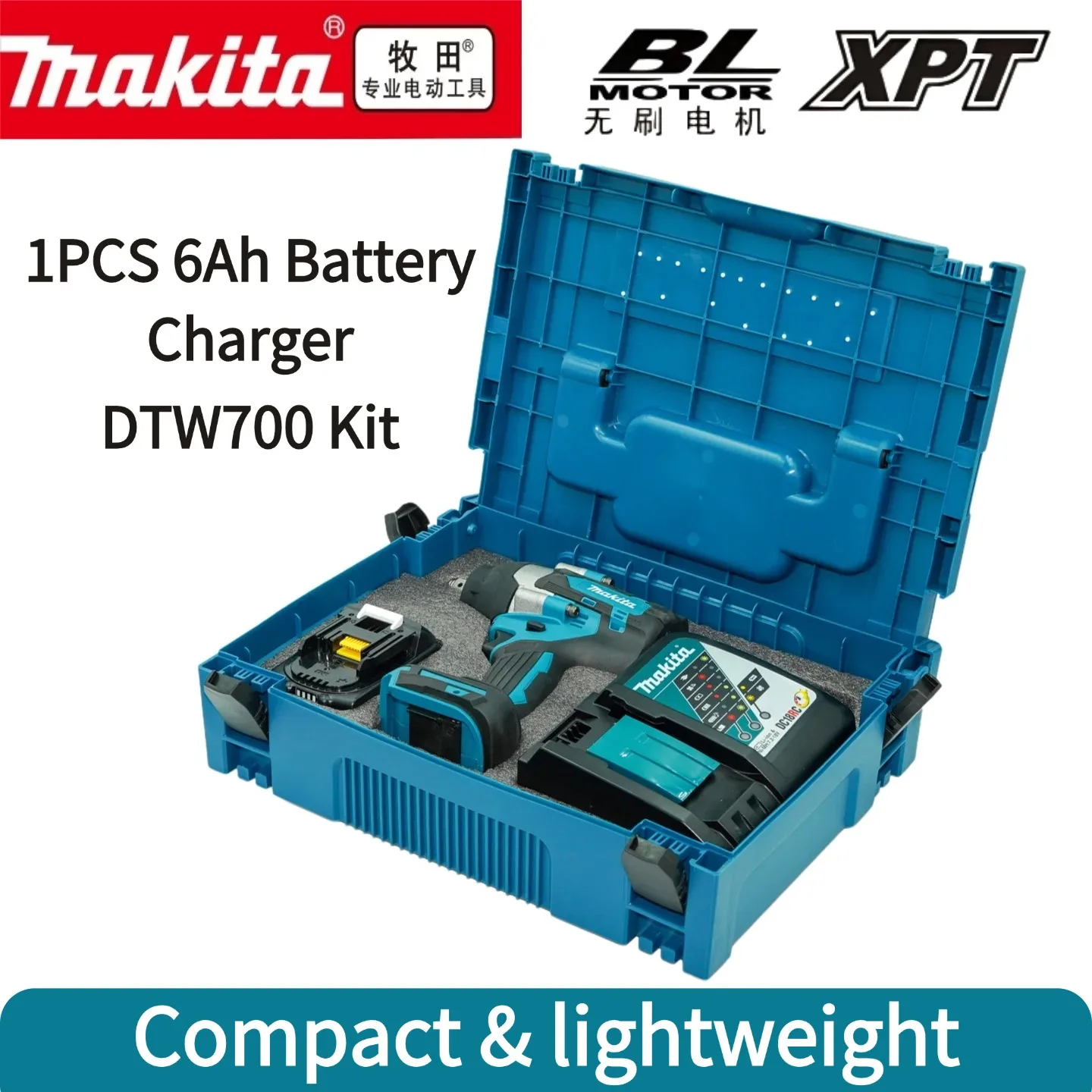 Nouvelle clé à chocs électrique sans fil Makita DTW700 1000N.M, perceuse électrique sans fil, clé 1/2 ", outils électriques pour batterie 18V
