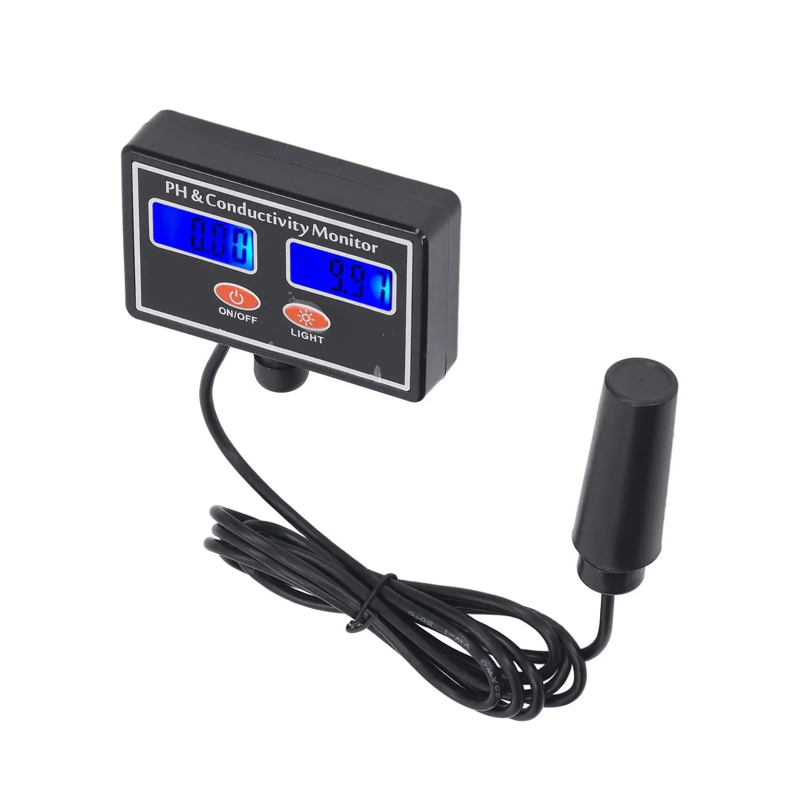 Water Quality Tester - pH, EC, ORP, SALT, CF, TEMP - 24-Hour WiFi Monitor for Aquariums & Pools