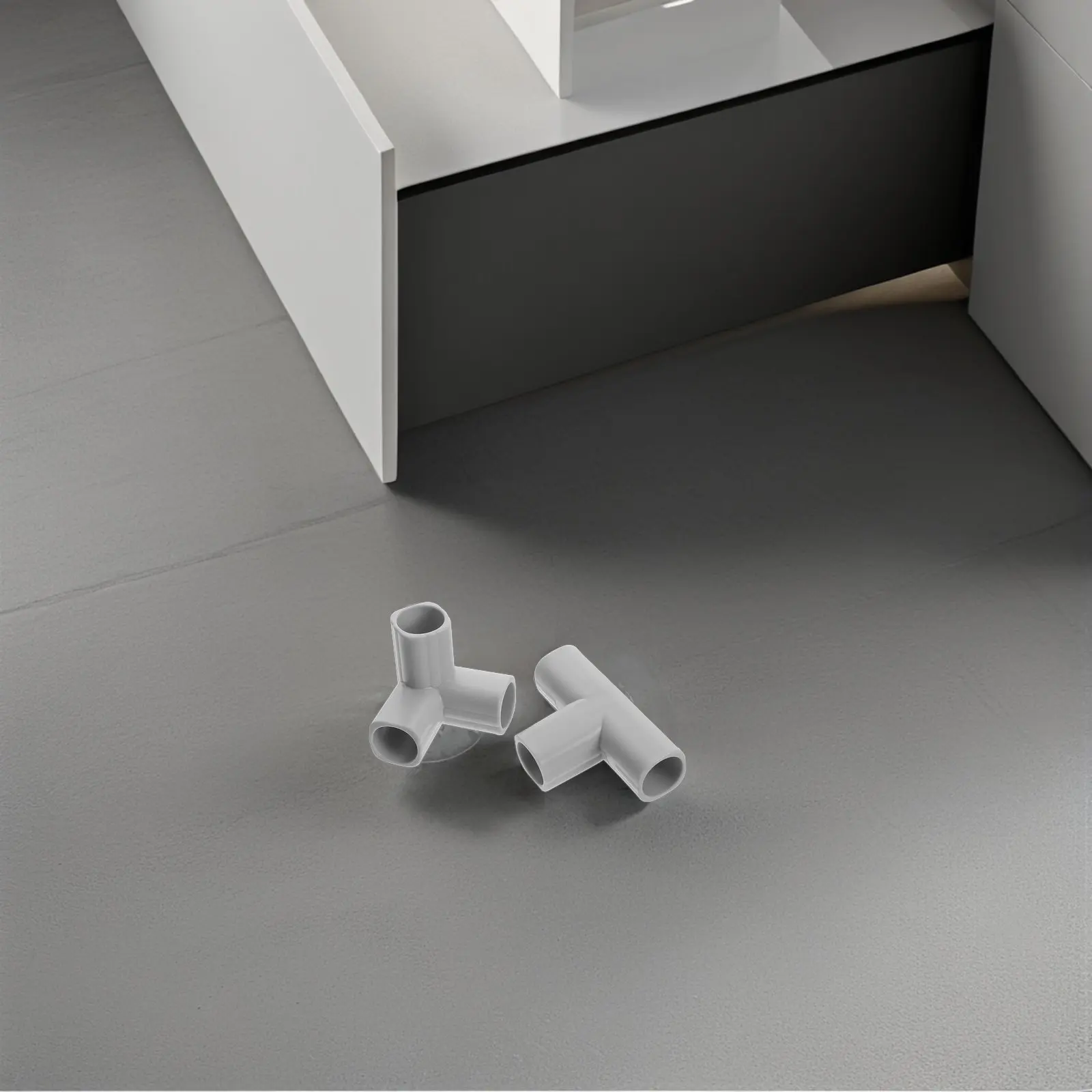 

8pcs 'S Playpen Connectors: T-Shaped Elbow Joint Fittings For Indoor Safety Fence Flexible Assembly Playground Fence