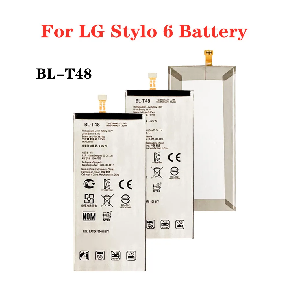 

New BLT48 BL-T48 Replacement Battery For LG Stylo 6 LMQ730TM LM-Q730TM 3800mAh BL T48 High Quality Phone Battery