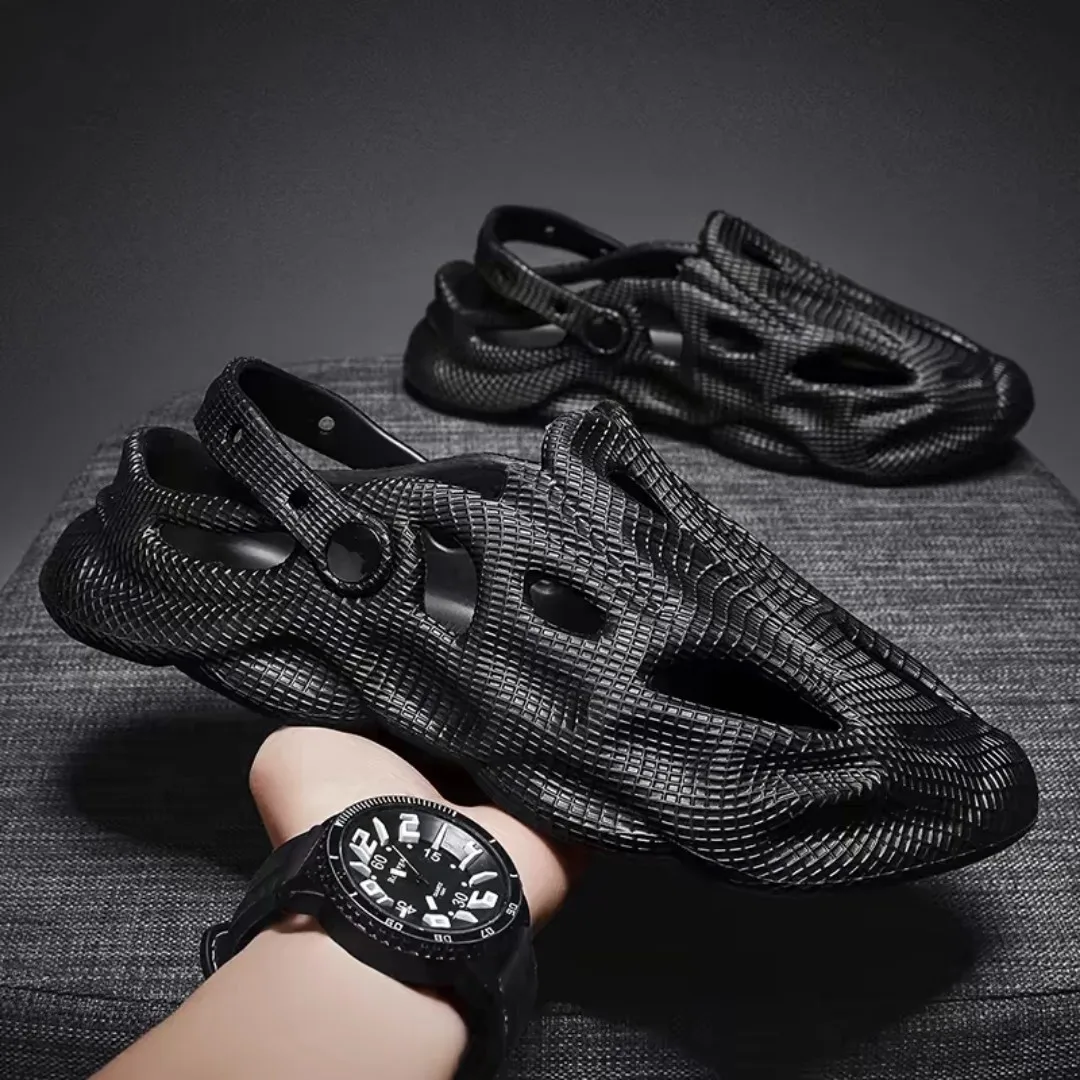 

Popular hole shoes men's summer new non-slip casual outerwear trend soft bottom breathable driving men