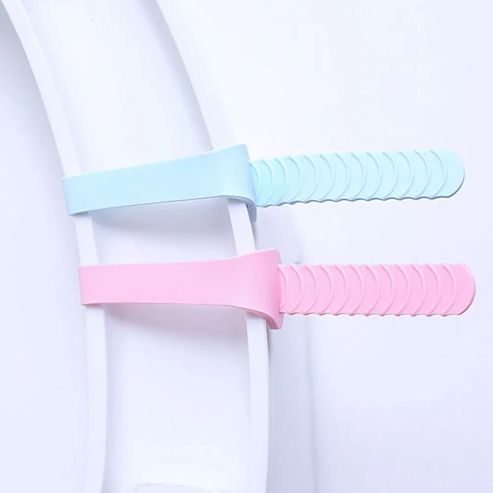 

8pcs Silicone Toilet Seat Lifter For Easy One-Finger Use Bathroom Accessory Toilet Cover Handle Avoid Touching Germs