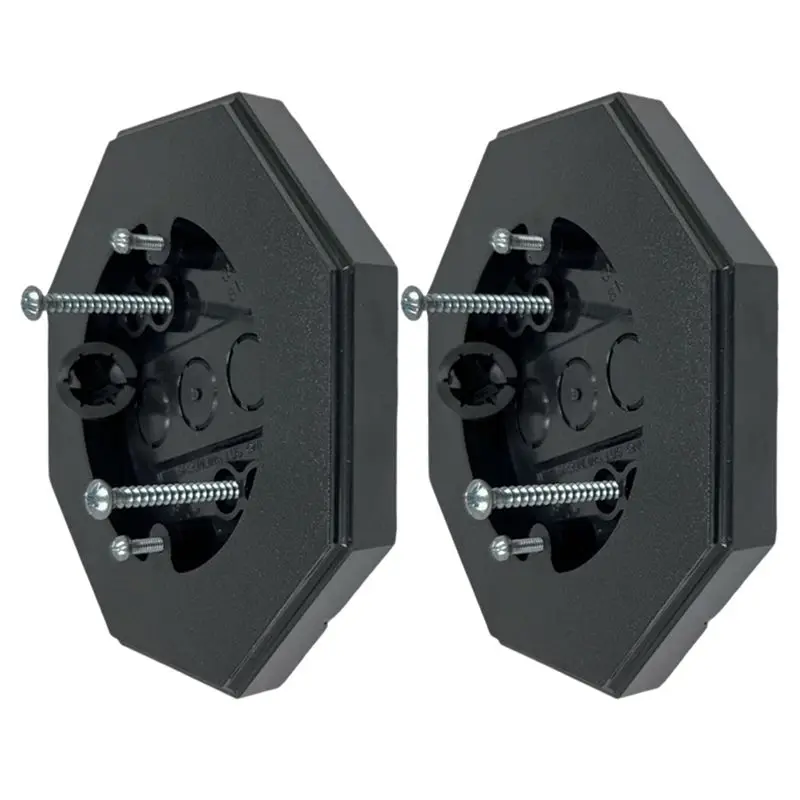 

Mounting Block 8161 2-Pack Vertical Siding Lamp Octagon Mounting Kit With Integrated Box For Outdoor Smooth Flat-AT36