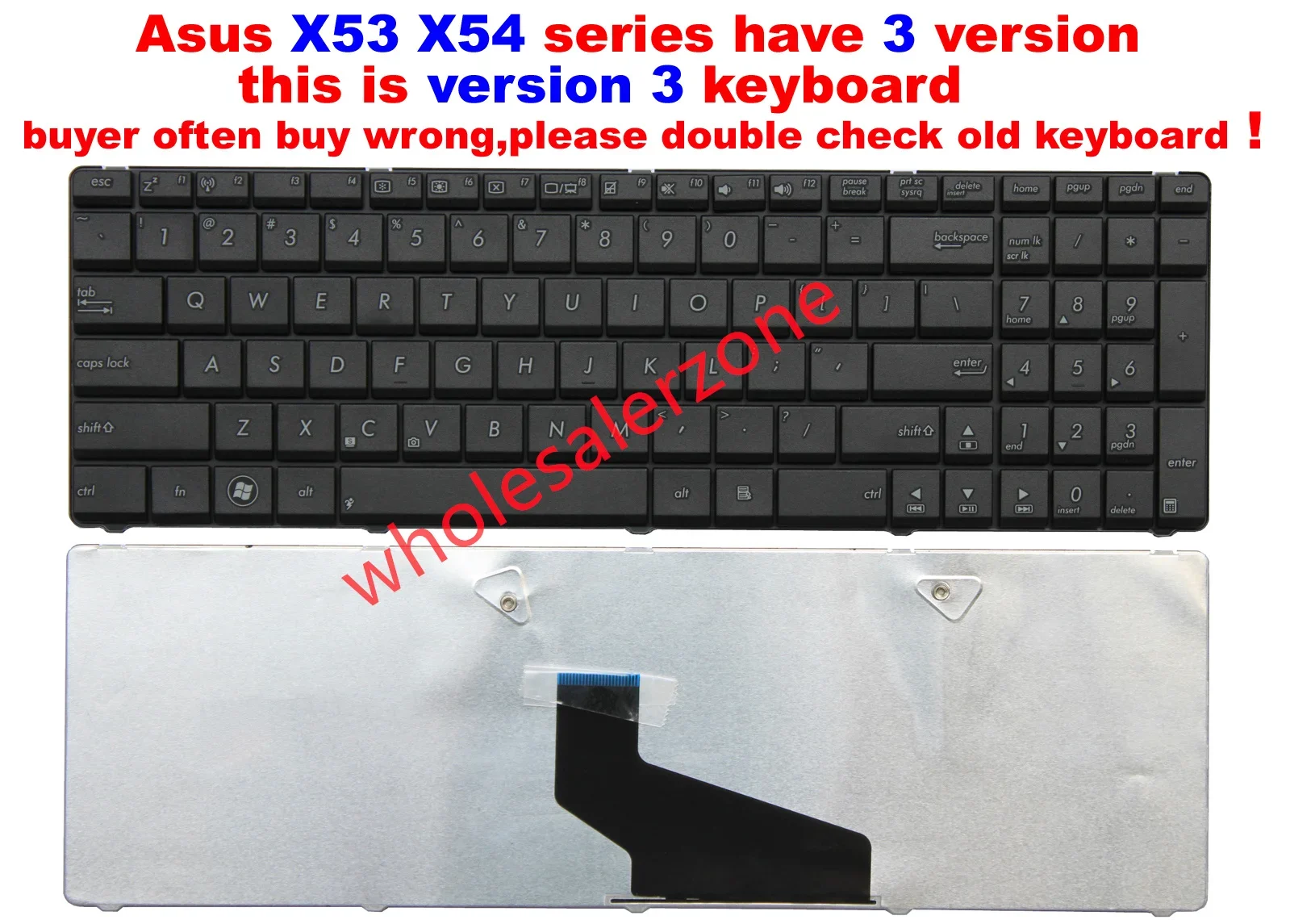 RU US keyboard for Asus X53U X53E X53E-XR1 X53E-XR2 K53U K53B K53BY K53T K53S K53SV K53E K53 K53Z K53SC K53X series laptop