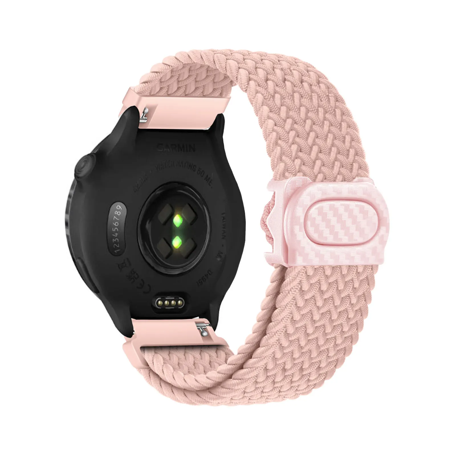 Elastische Nylonbänder für Garmin Vivoactive 6 20 mm Band, verstellbares Nylonband mit Kunststoffschnalle