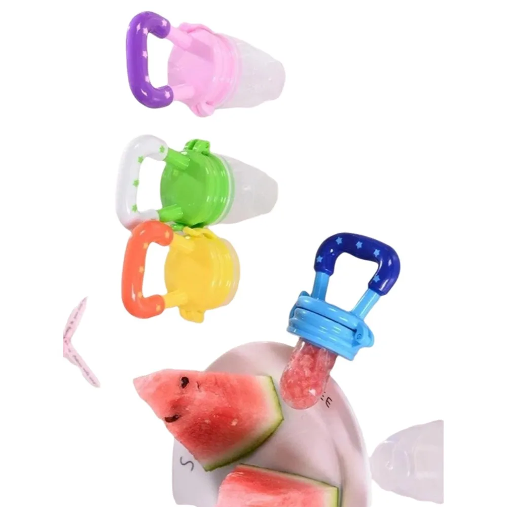 

Hot Baby Fruit Vegetable Teether Pacifier Biting Bag Feeding Tool for Happy Chewing Baby Toy Teether Baby Accessories