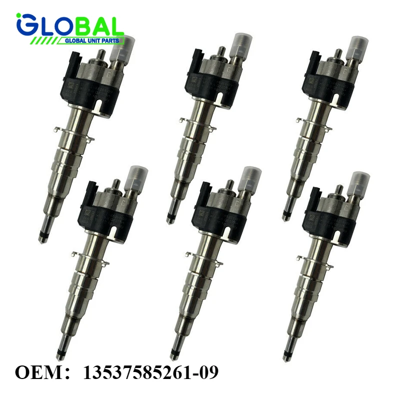 

6PCS 13537585261-09 OEM Fuel Injector Fits For BMW N54 135 335 535 550 750 650i 740i Car Accessories Tools