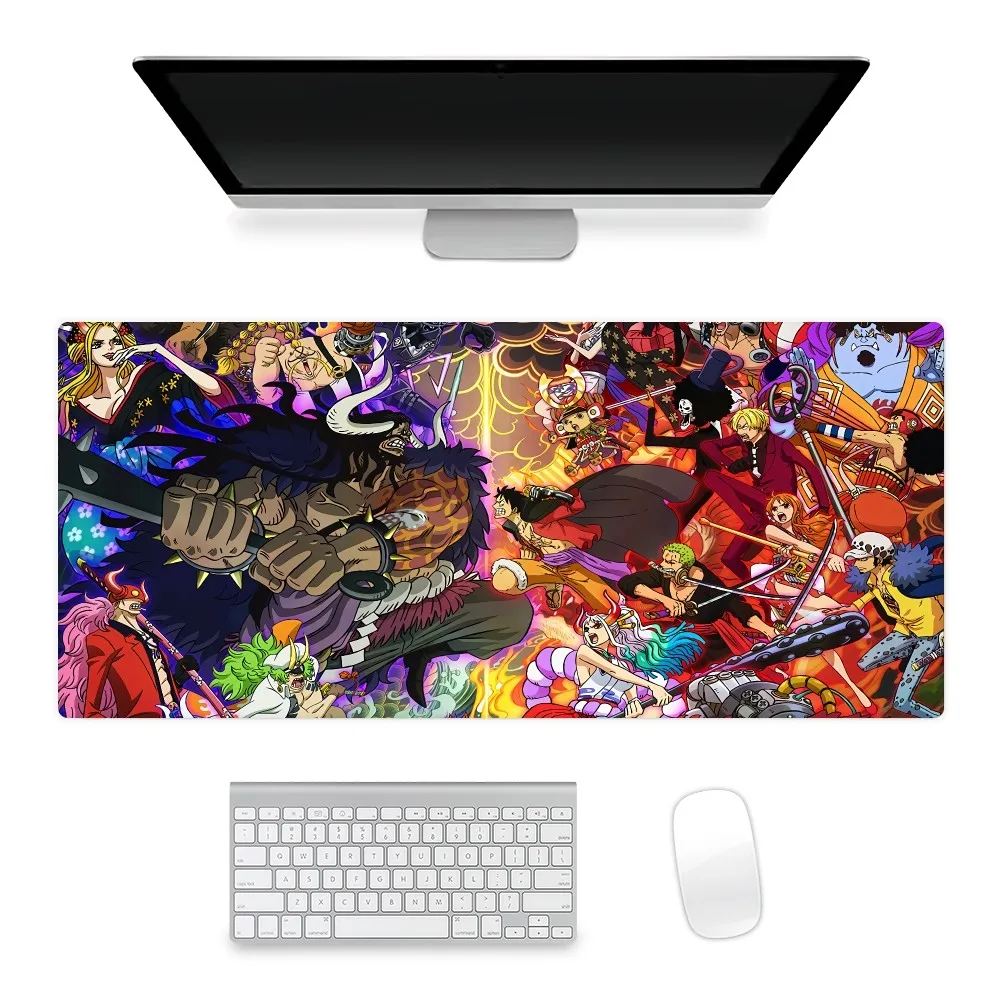 Bilibili alas mouse Anti selip model Anime O-ONE Luffy Gear 5 Mousepad kantor besar kecil tikar PC Keyboard komputer matras karet antiselip